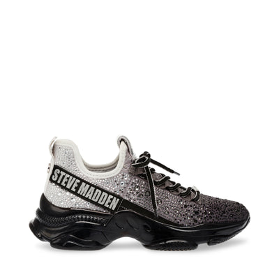 Steve Madden Mistica Sneaker Black/Silver Best Sellers
