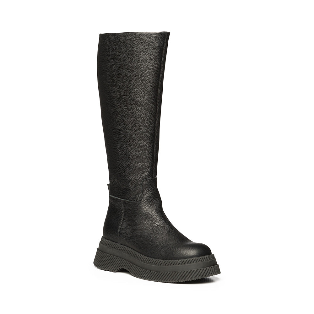 Gylana Boot Black Leather- Hover Image