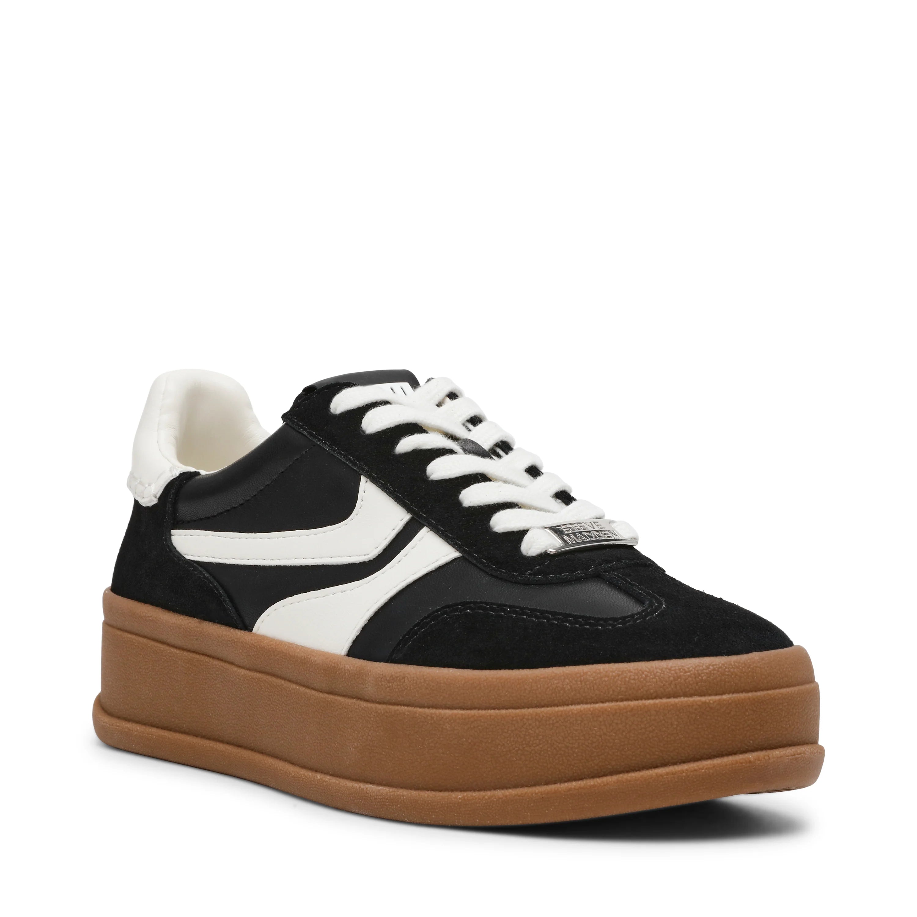 Off-Track Black Suede