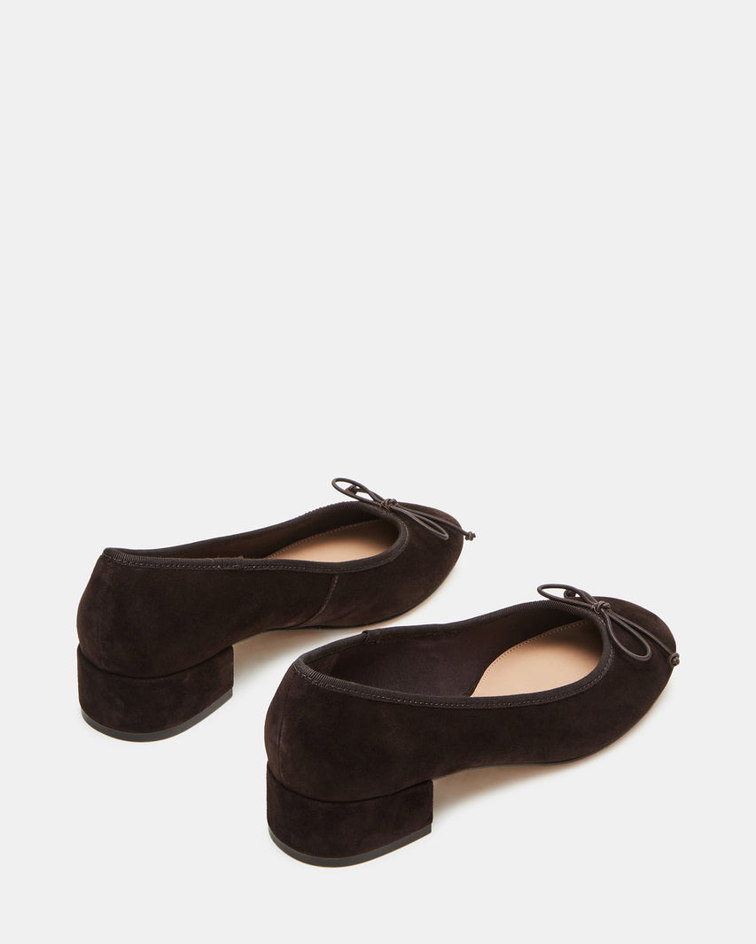 Cherisher Chocolate Brown Suede