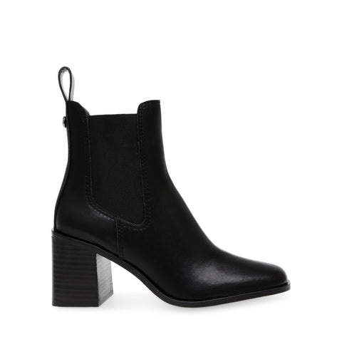 Steve Madden Achiever Bootie Black Action Leather Carryover FW23