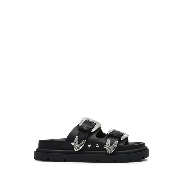 Outcast Sandal Black Action Leather