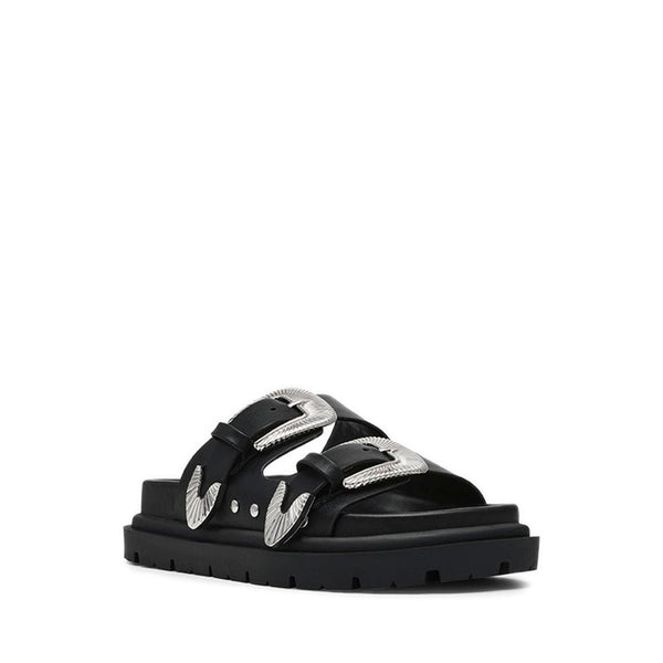 Outcast Sandal Black Action Leather