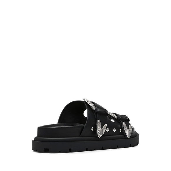 Outcast Sandal Black Action Leather