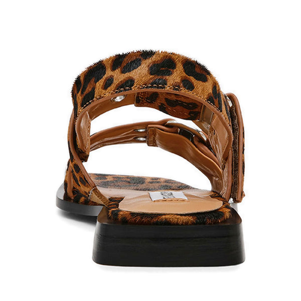 Saria-LE Flat Sandals Leopard