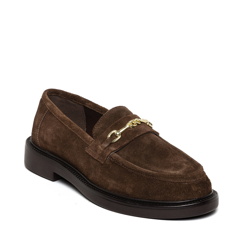 Huddles Brown Suede