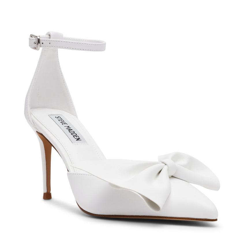 Lorina Bright White Leather