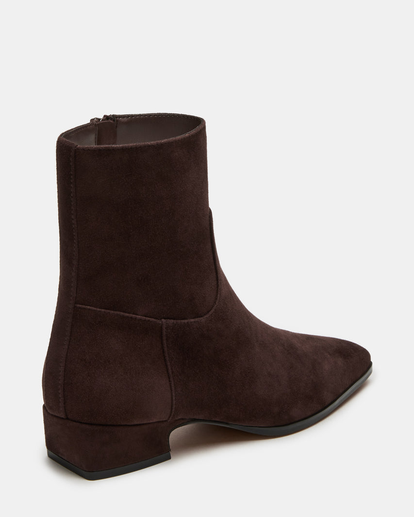 Dusty Chocolate Brown Suede