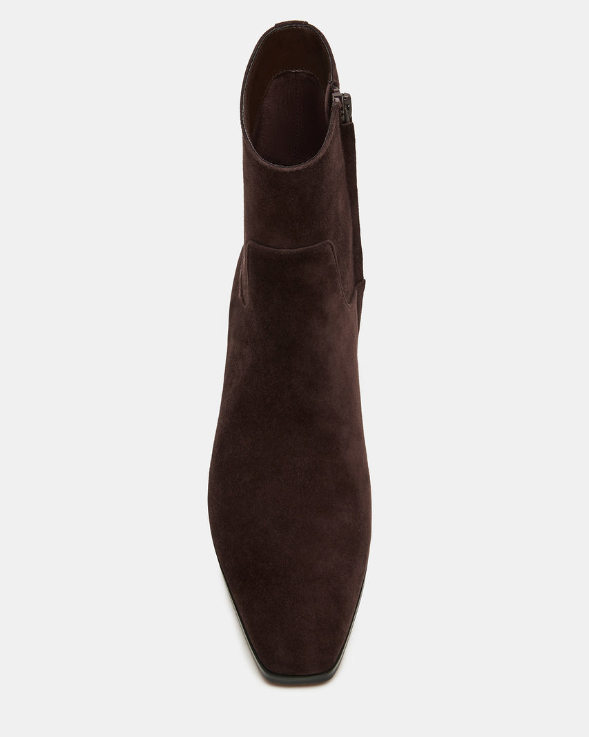 Dusty Chocolate Brown Suede
