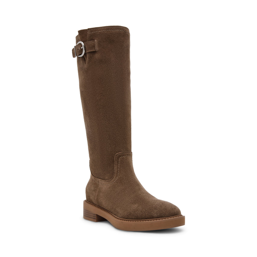 La Rue Taupe Suede