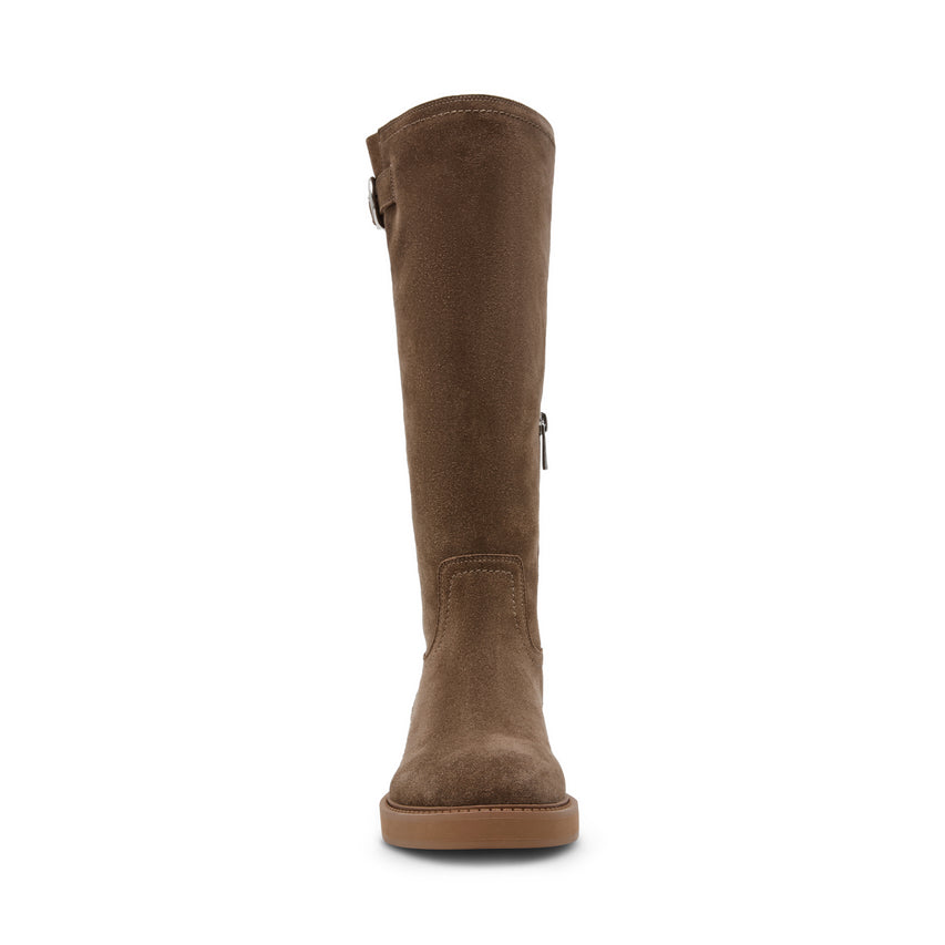 La Rue Taupe Suede