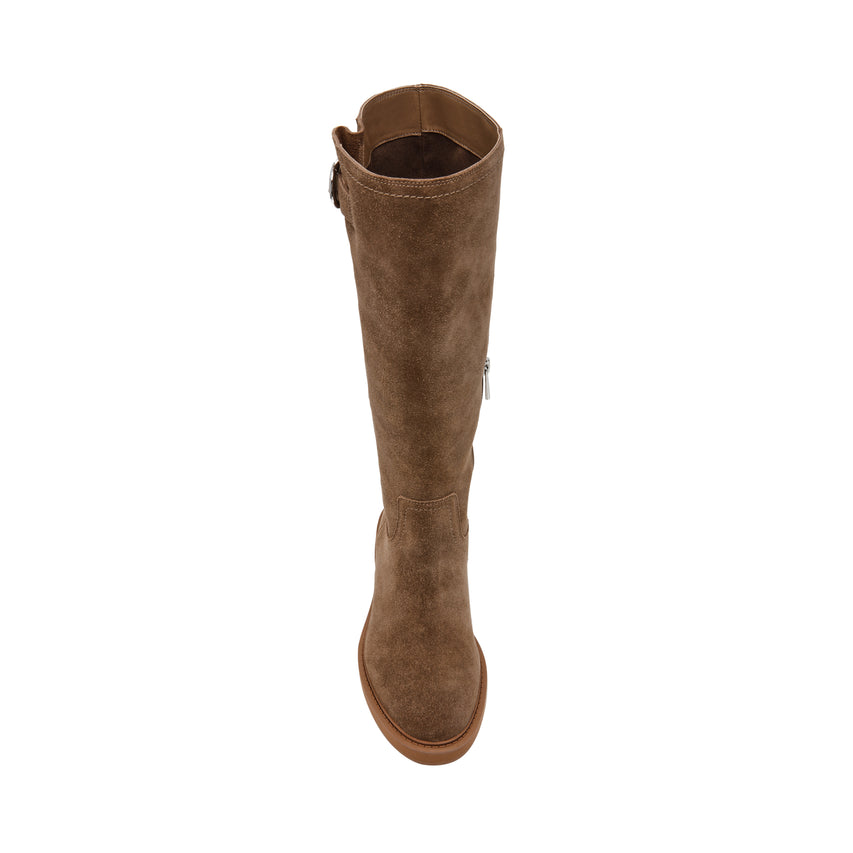 La Rue Taupe Suede