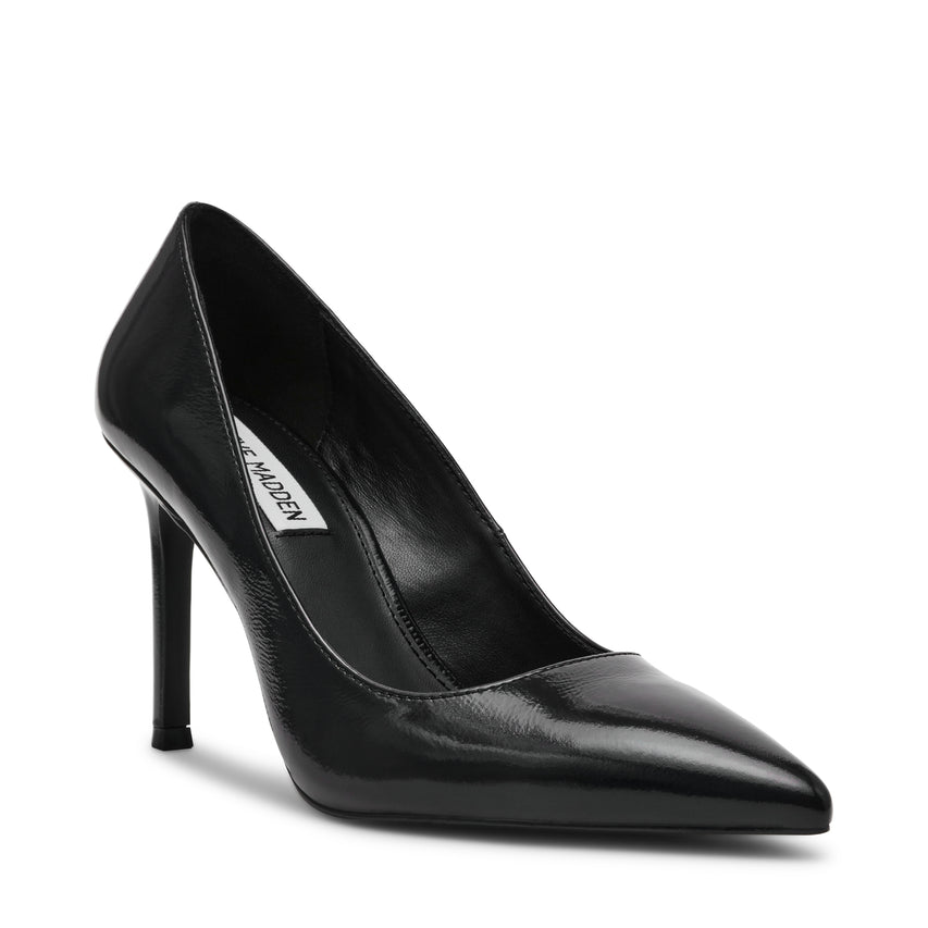 Secured Black Leather