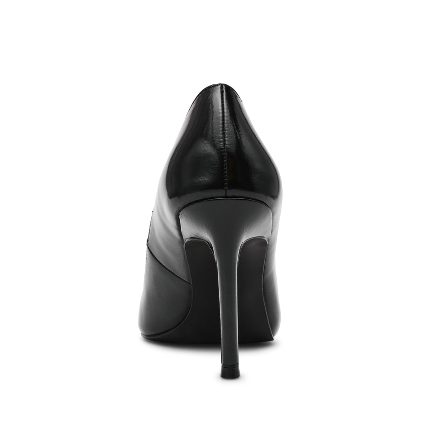Secured Black Leather