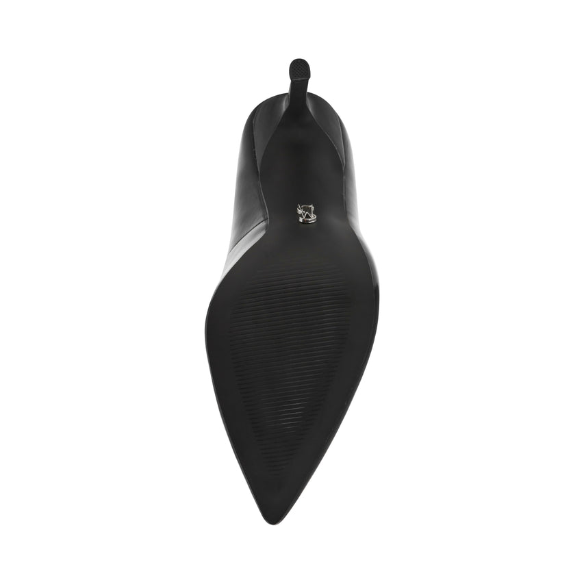 Secured Black Leather