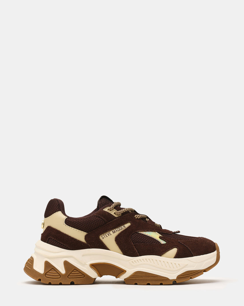 Ample Chocolate Brown Suede