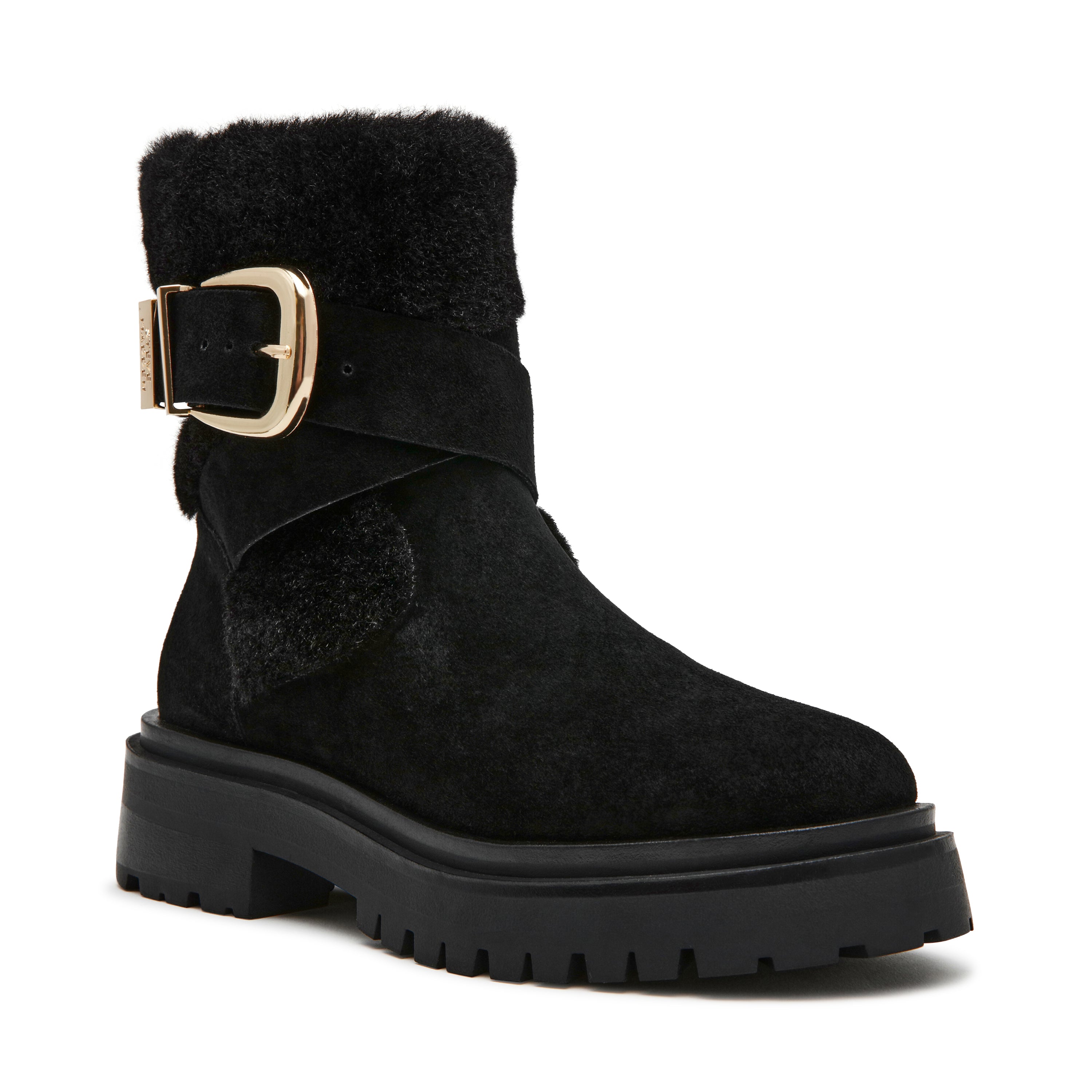 Lodge Black Suede