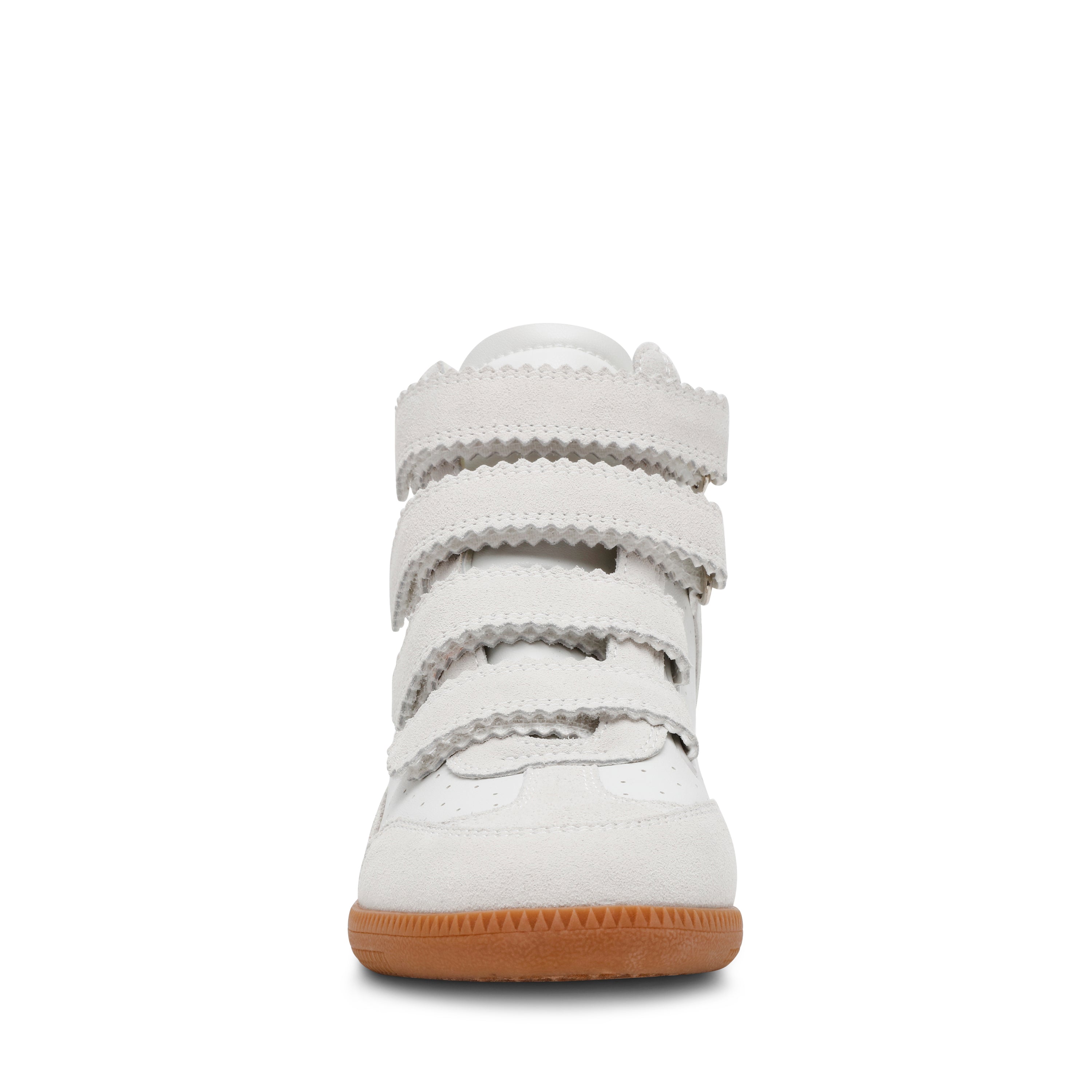 Mustang White Suede