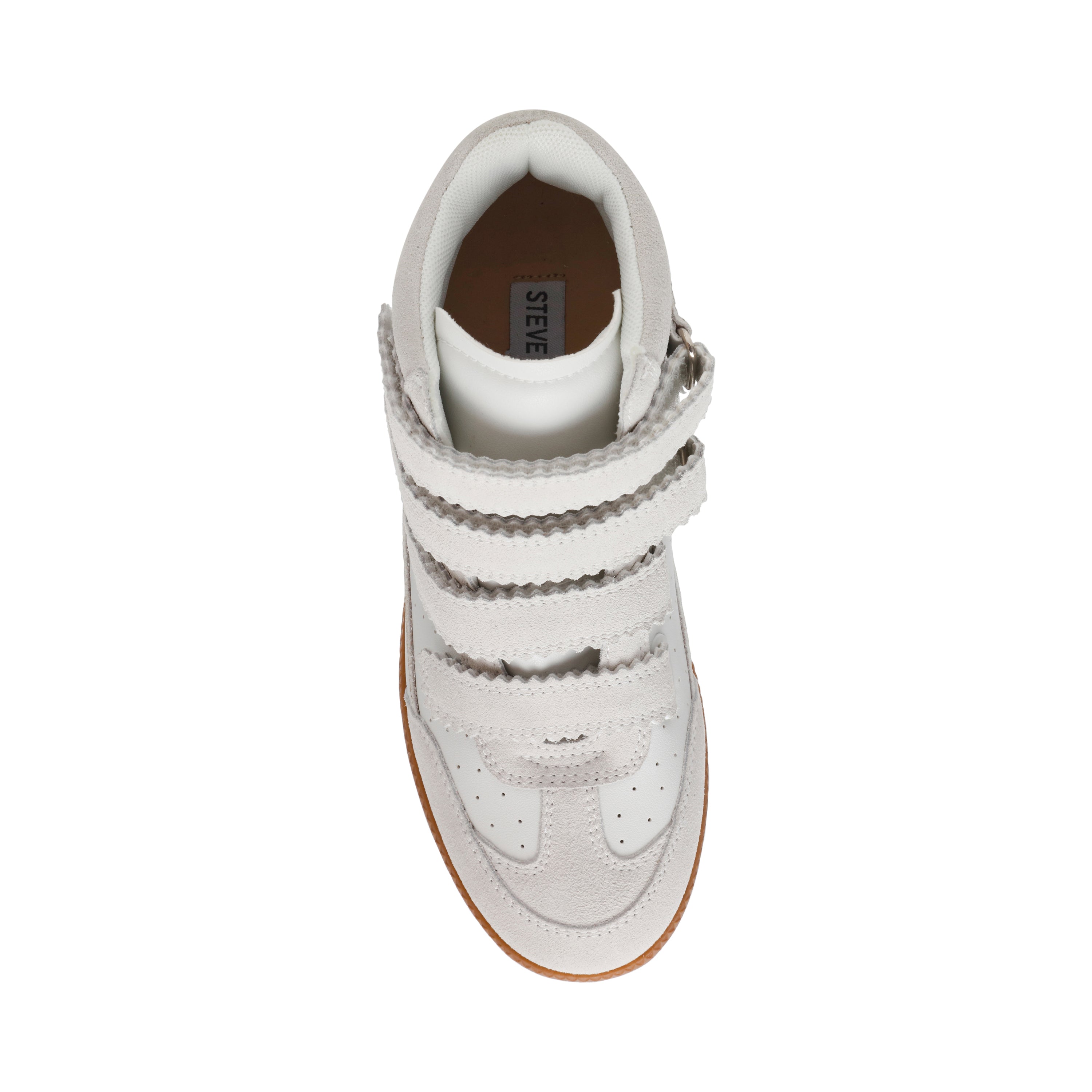 Mustang White Suede