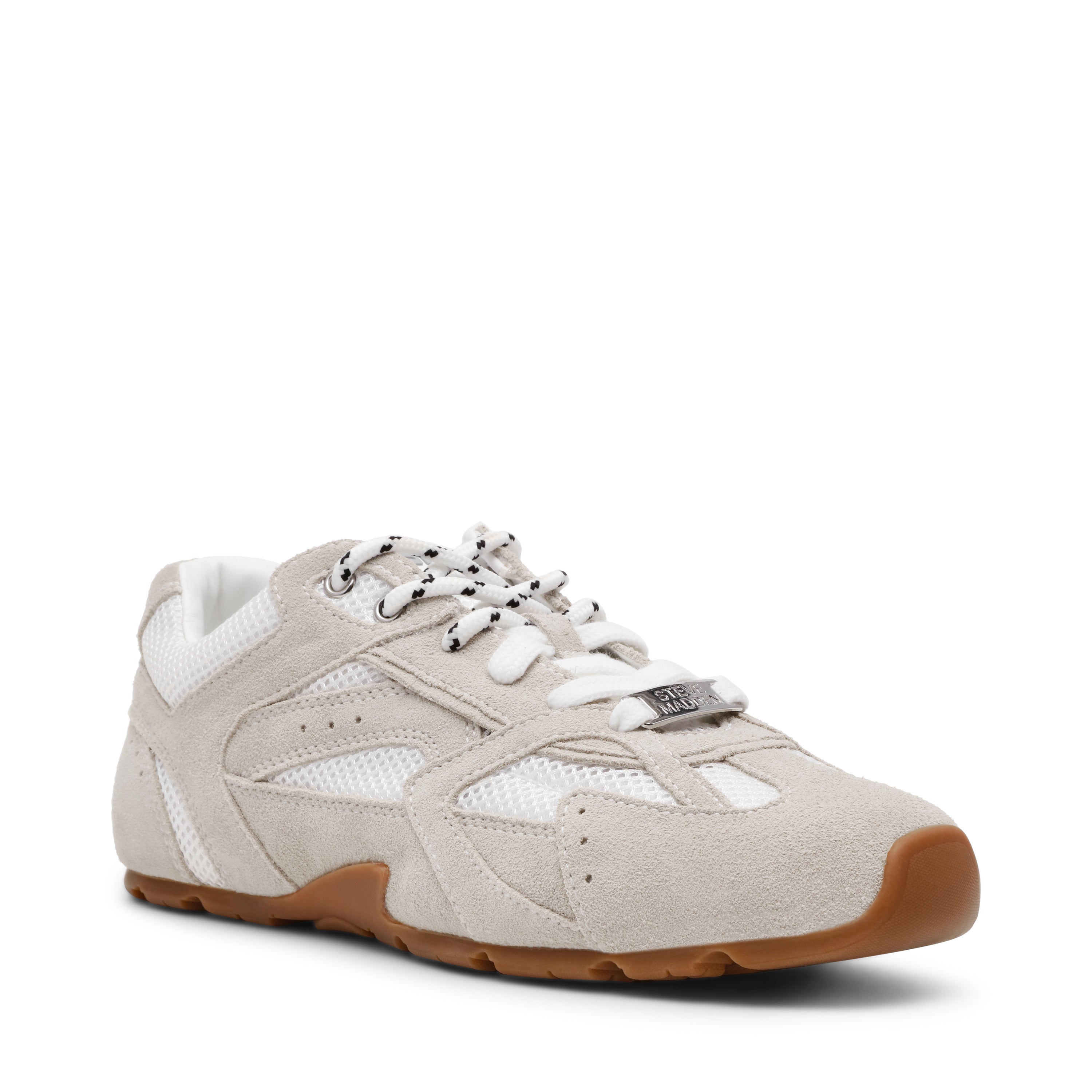 Asiel White Suede