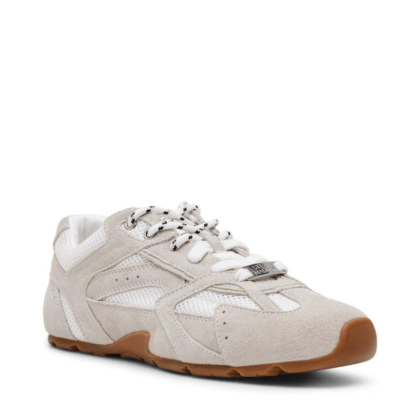 Asiel White Suede