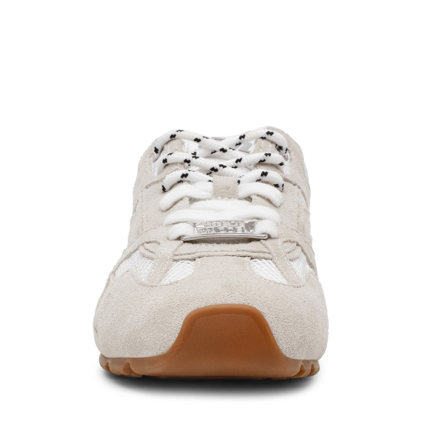 Asiel White Suede