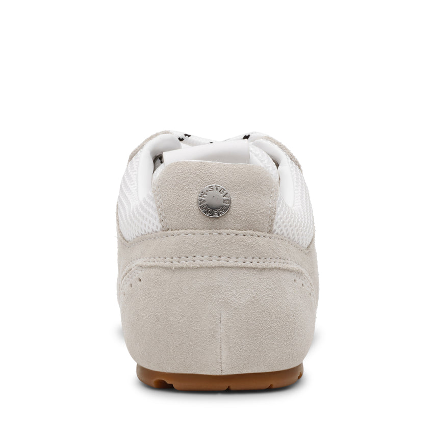 Asiel White Suede