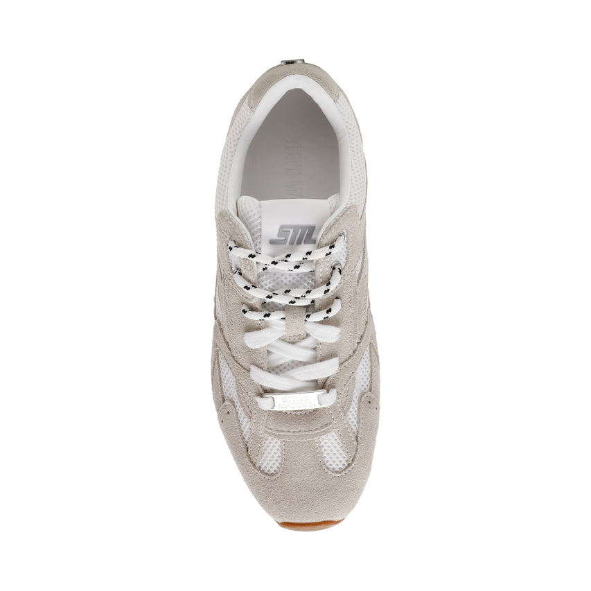 Asiel White Suede