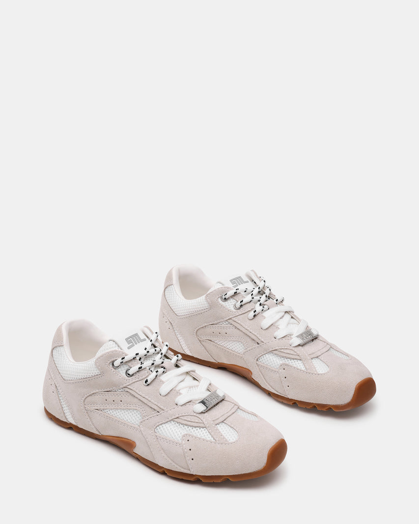 Asiel White Suede