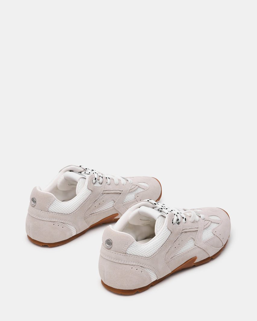 Asiel White Suede