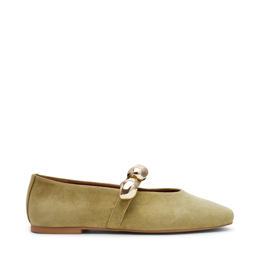 Poppin Olive Suede