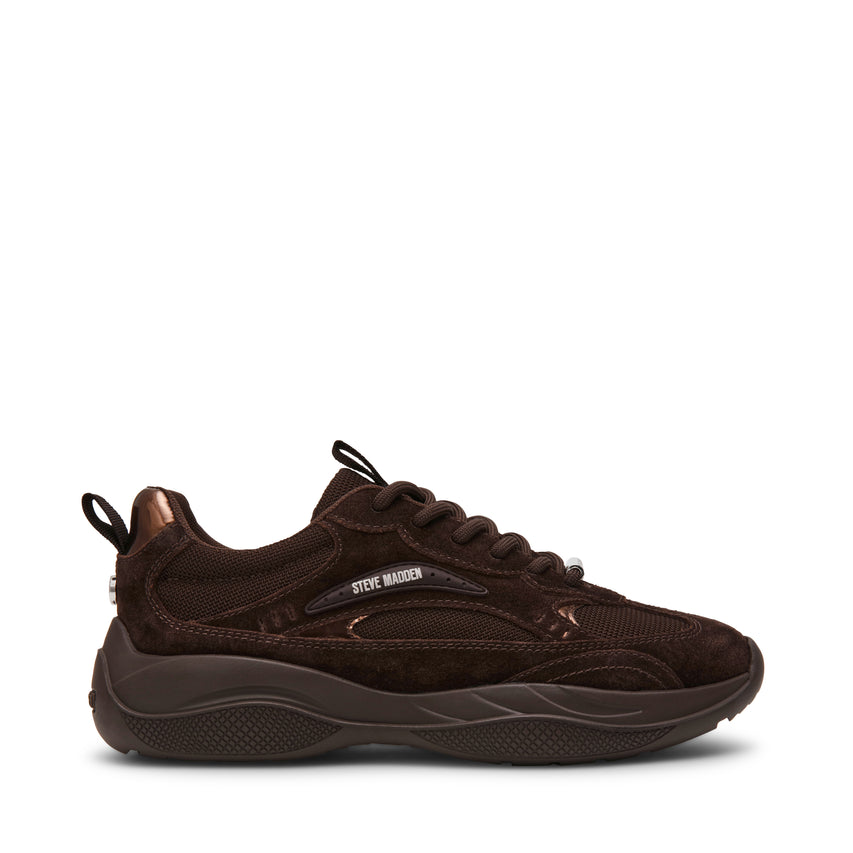 Premio-E Chocolate Brown Suede