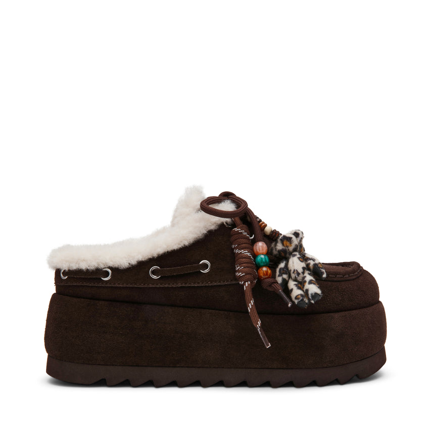 Cuddly Chocolate Brown Suede