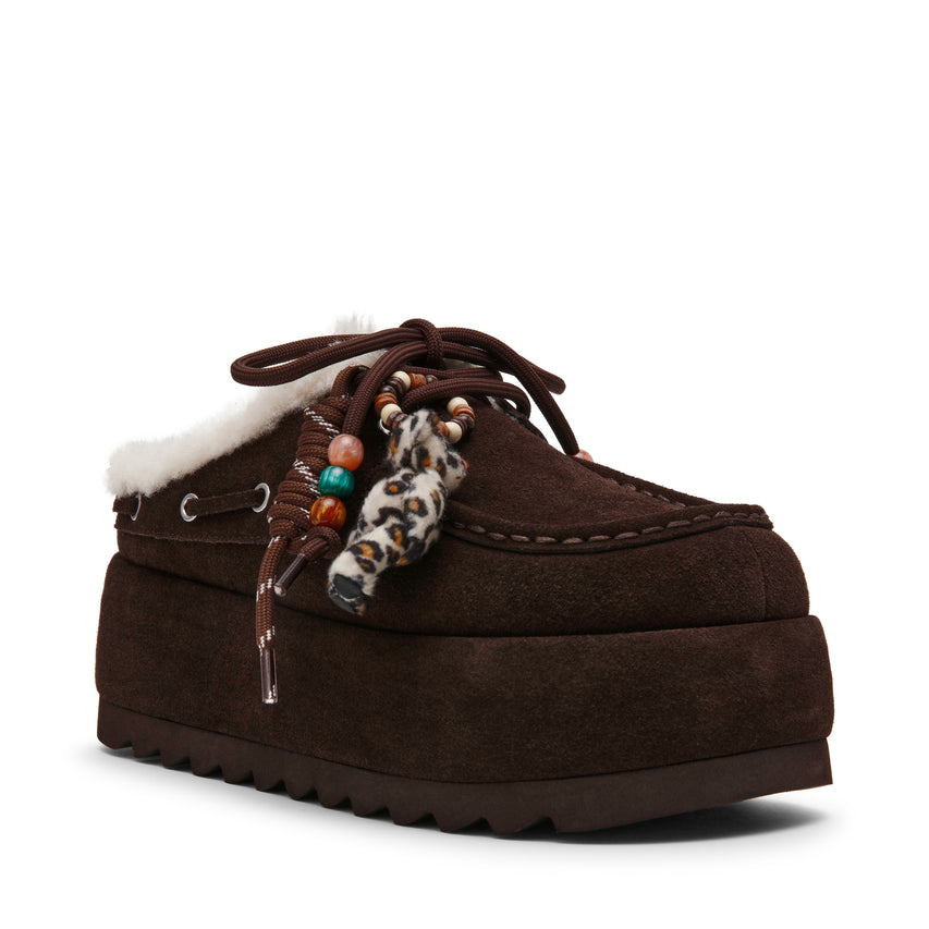 Cuddly Chocolate Brown Suede - view 2