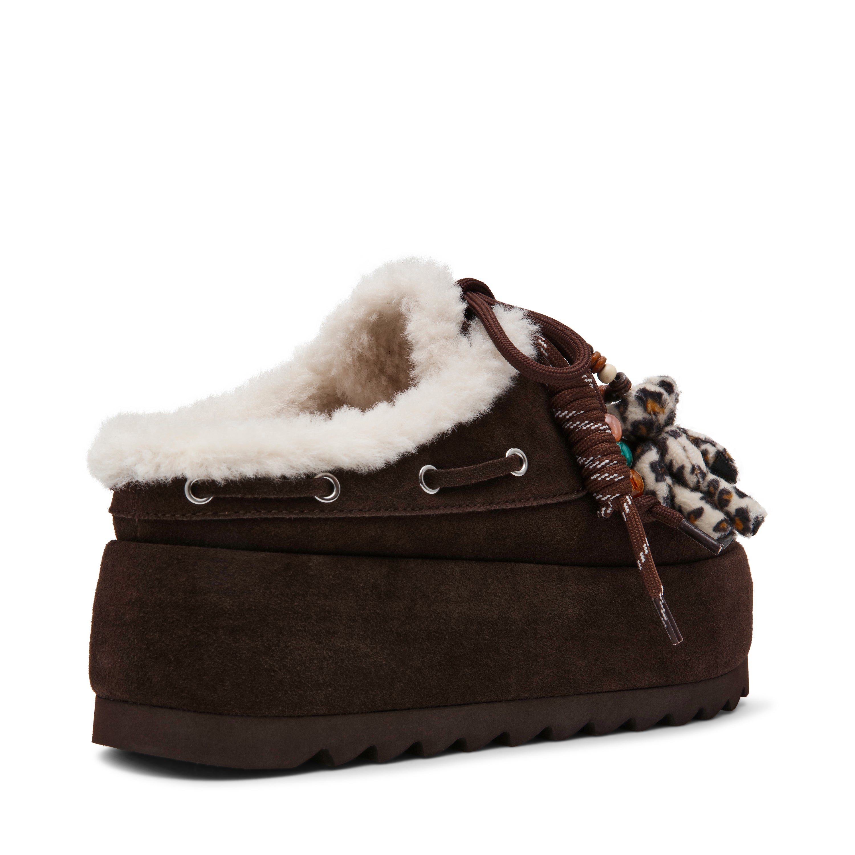 Cuddly Chocolate Brown Suede - view 3