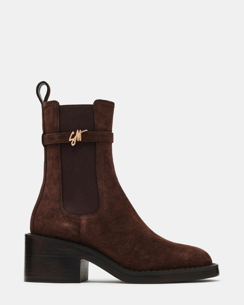 Charity-SM Chocolate Brown Suede