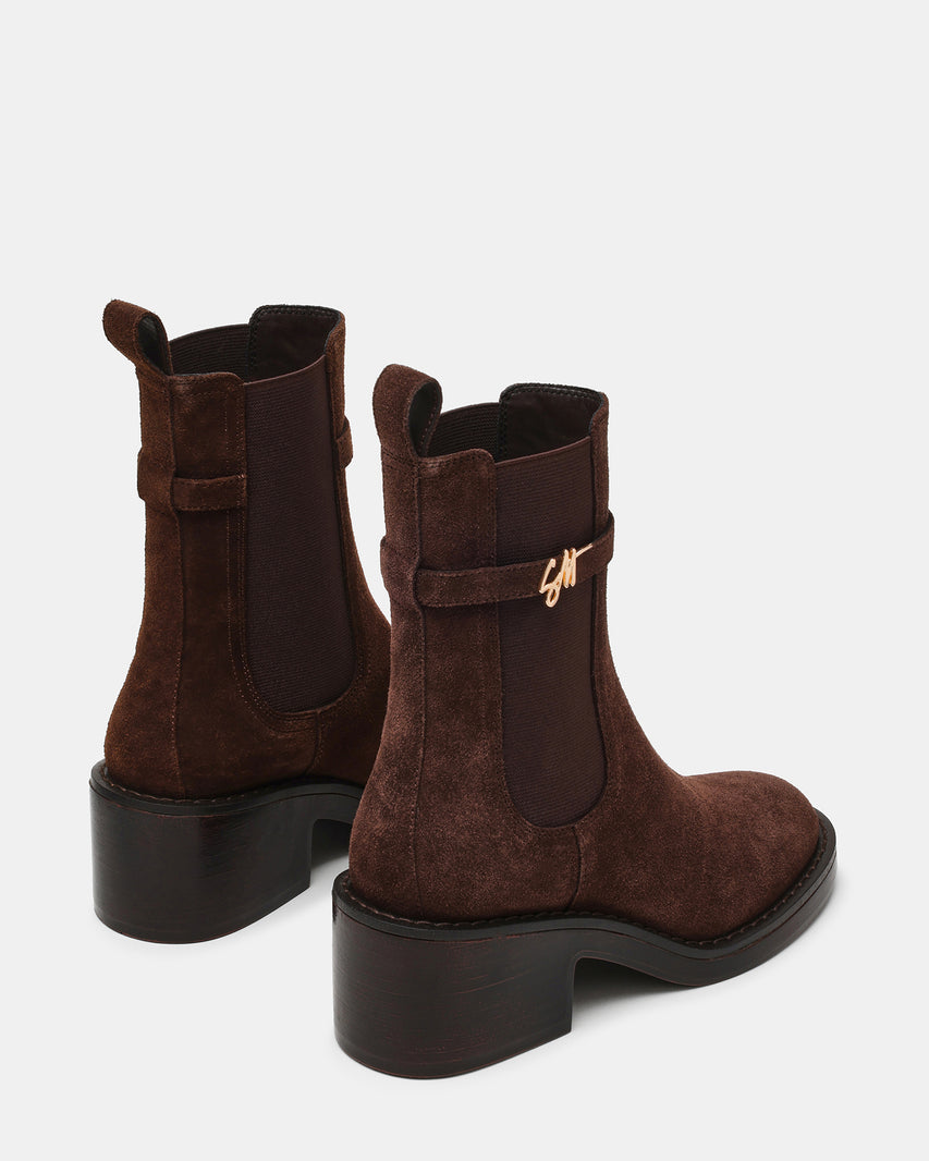 Charity-SM Chocolate Brown Suede - view 3
