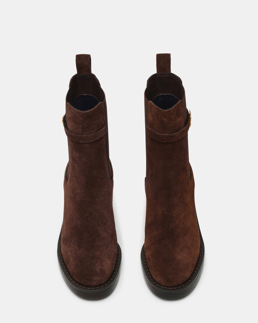 Charity-SM Chocolate Brown Suede - view 4