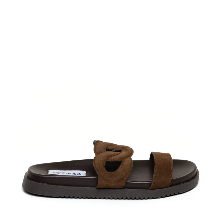 Myrtle Chocolate Brown Suede