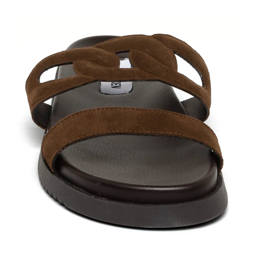 Myrtle Chocolate Brown Suede - view 3