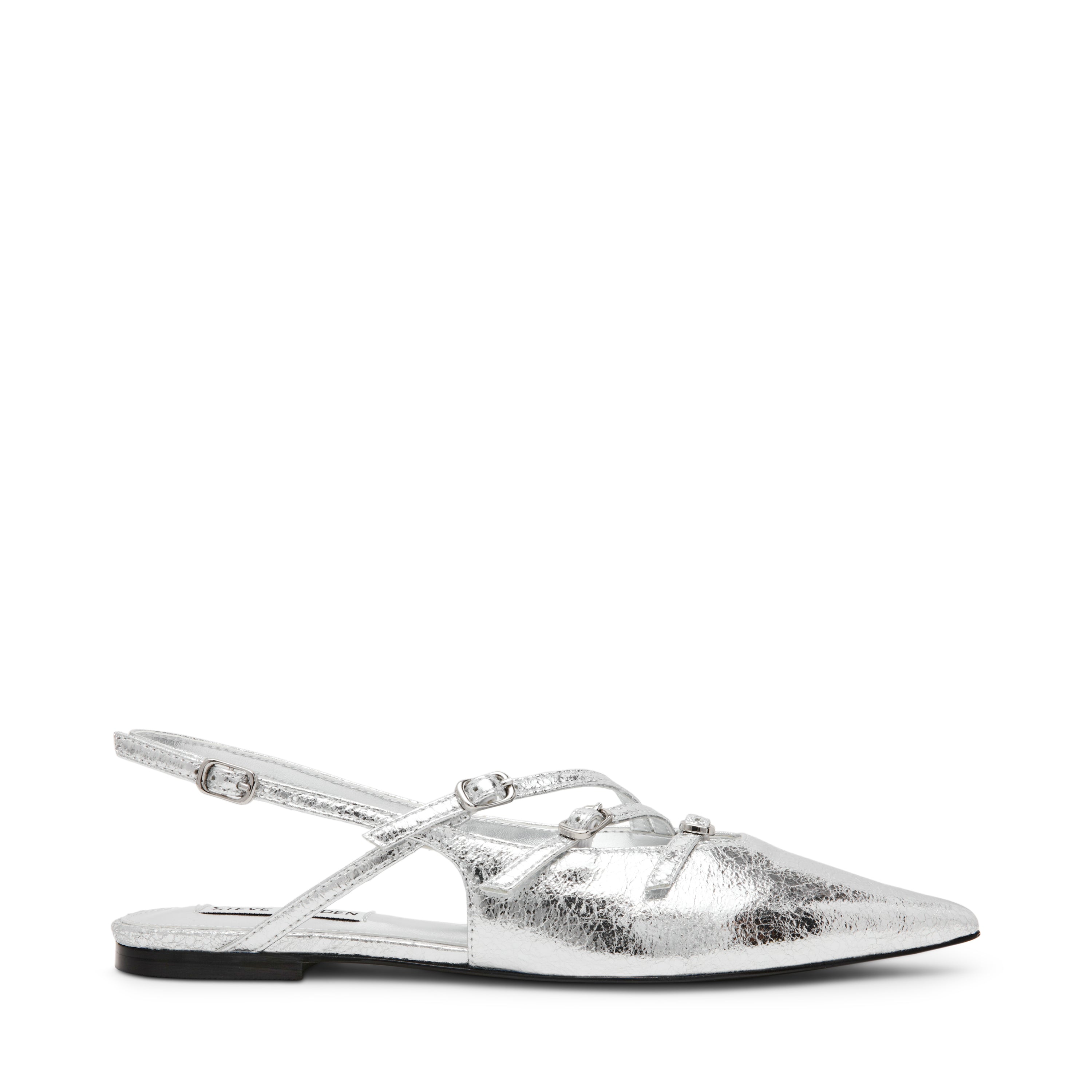 Cianna Sandal Silver Crinkle