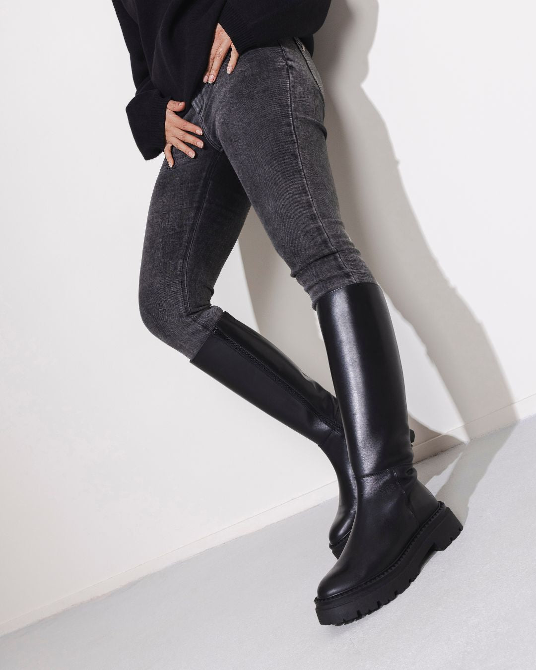 Galina Black Leather