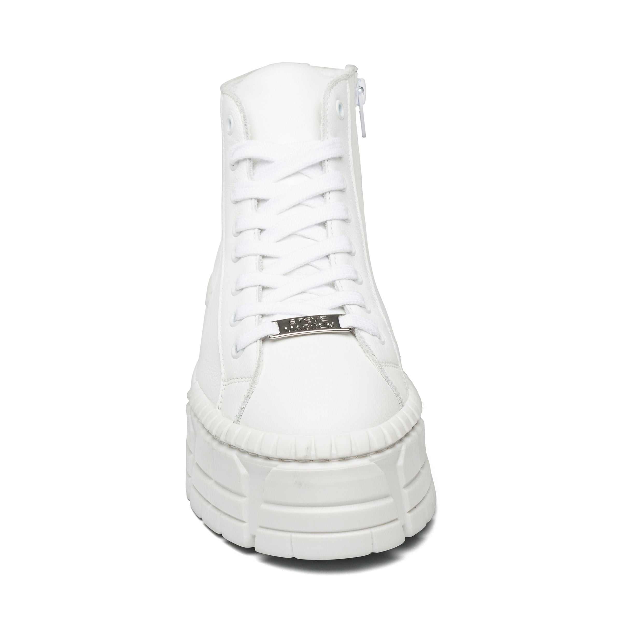 Fani White Leather- Hover Image
