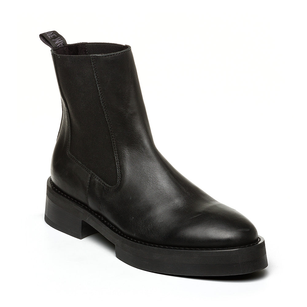 Monte Bootie Black Leather- Hover Image