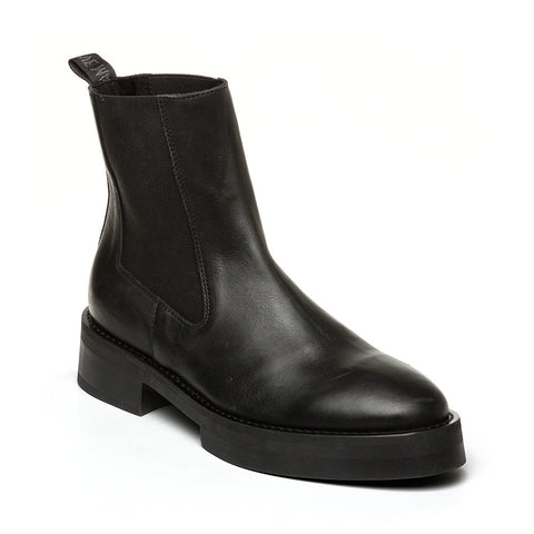 Steve Madden Monte Bootie Black Leather Boots Homepage
