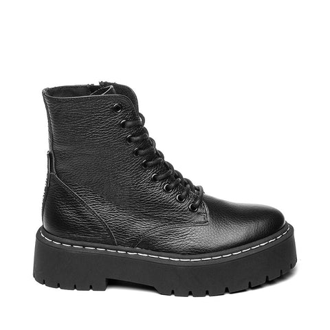 Steve Madden Skylar Black Leather Boots Homepage