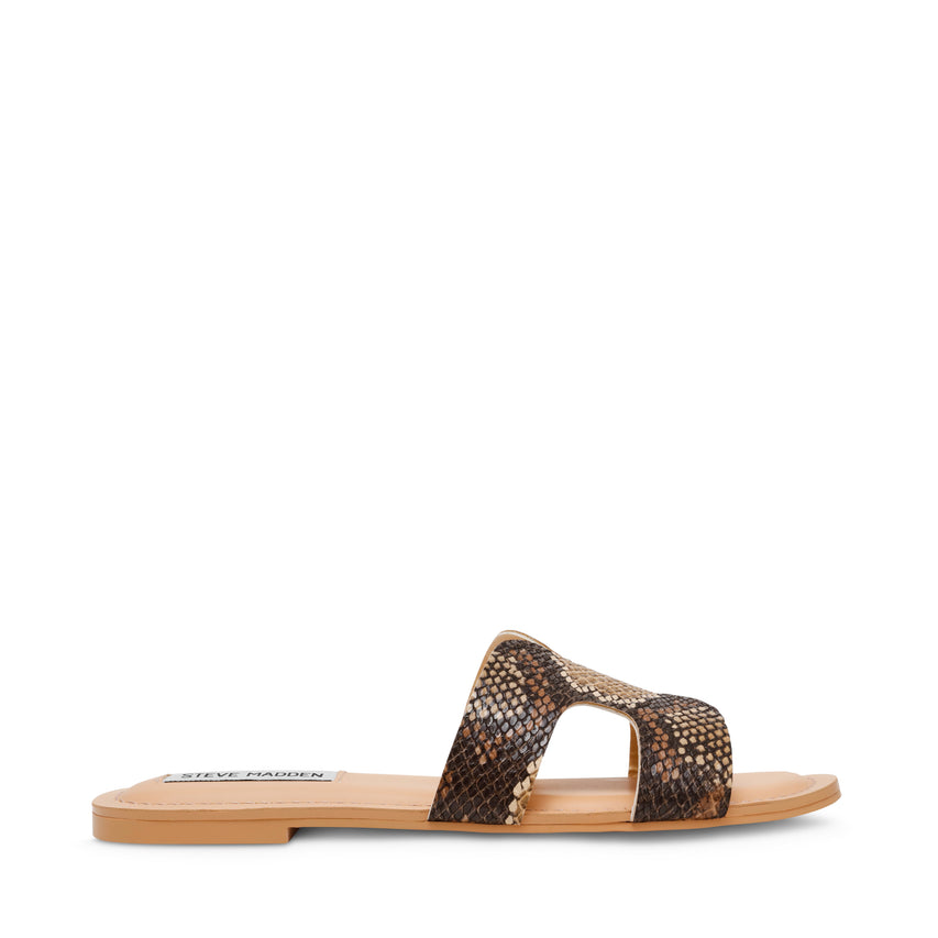 Zarnia Sandal Brown Snake