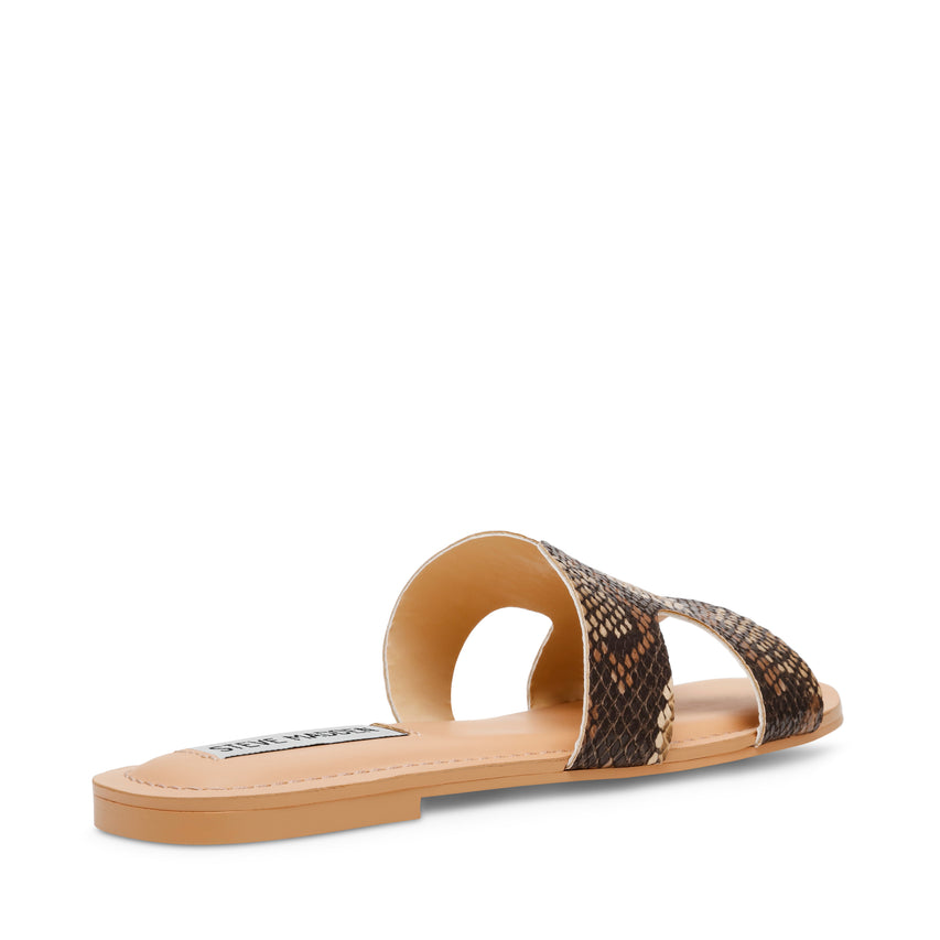 Zarnia Sandal Brown Snake