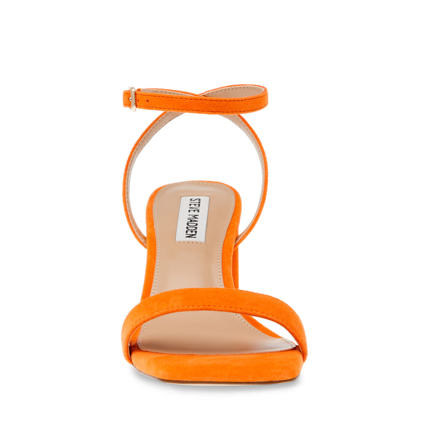 Luxe Sandal Orange Suede