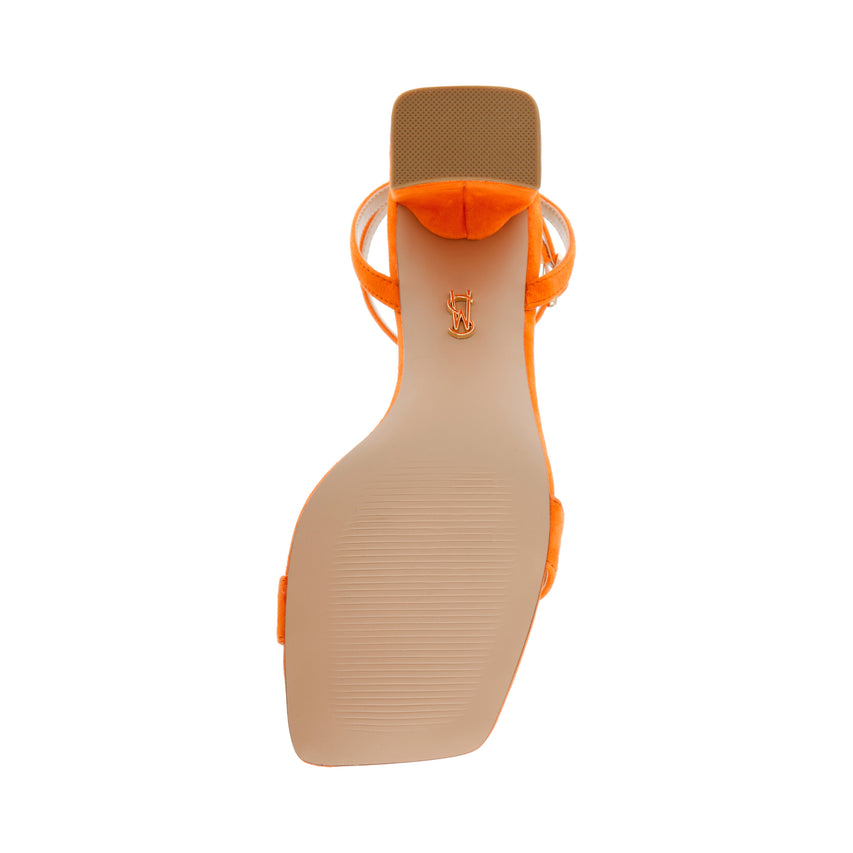 Luxe Sandal Orange Suede